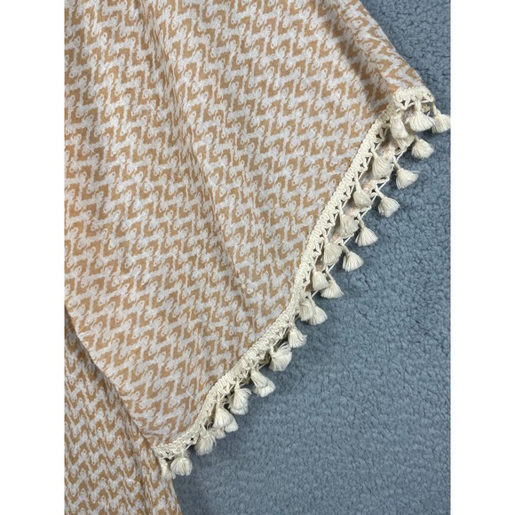 Eberjey Womens Size S/M Top Shirt Blouse Fringe Printed Swim Cover Up - Picture 9 of 10